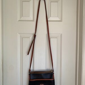 Dooney & Bourke Black and Tan Crossbody Bag